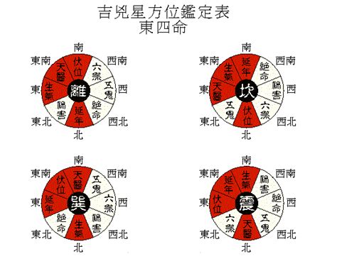 离卦 东四命|东四命西四命速查表 命卦对照表 (1930年~2043年)